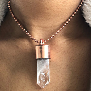Danburite Baby Crystal Key Necklace