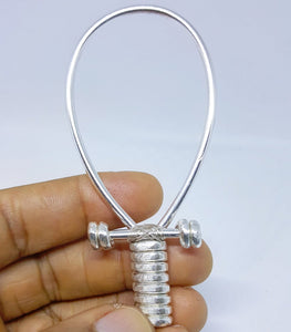 Fully Wrapped .999 Solid Fine Silver (99% Pure) Ankh NO CRYSTAL